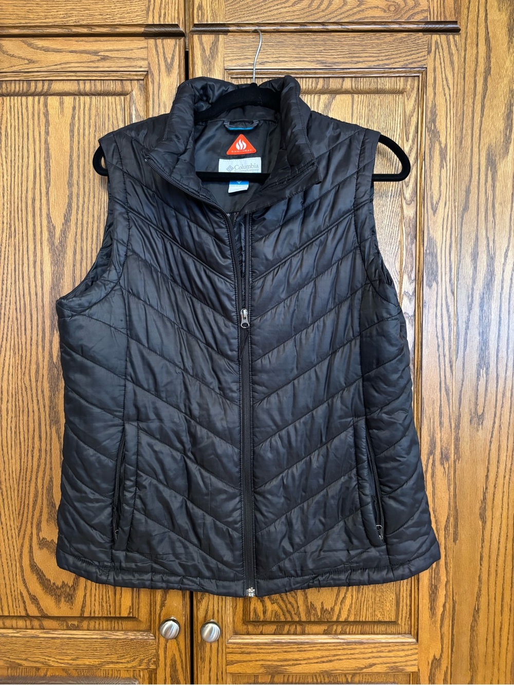 Columbia Black Quilted Puffer Vest - Women's xlg